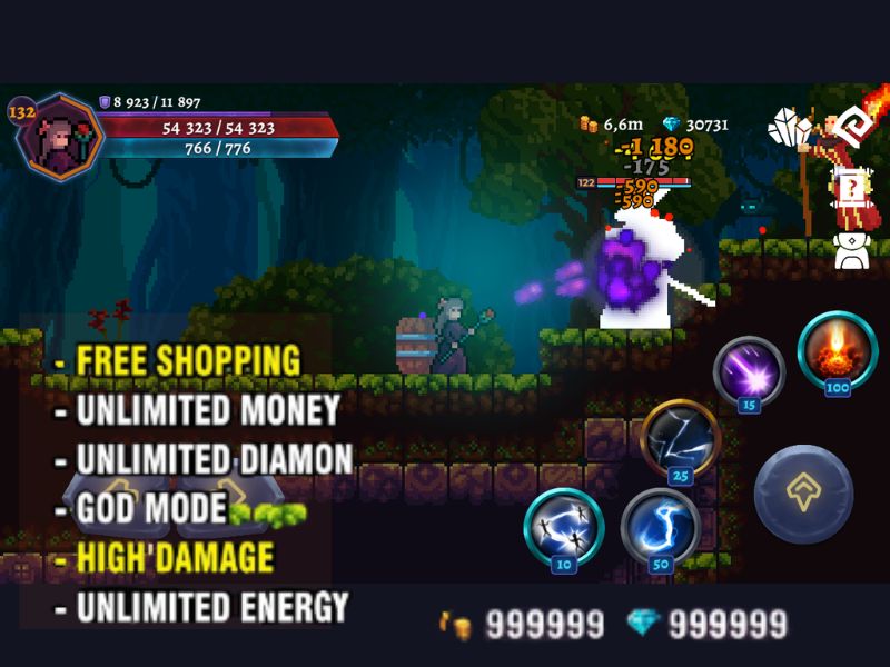 Tải Darkrise Mod (Vô hạn tiền, Mana, Menu) v0.27.26 Các Tính Năng Vượt Trội Của Phiên Bản Hack Darkrise Mod