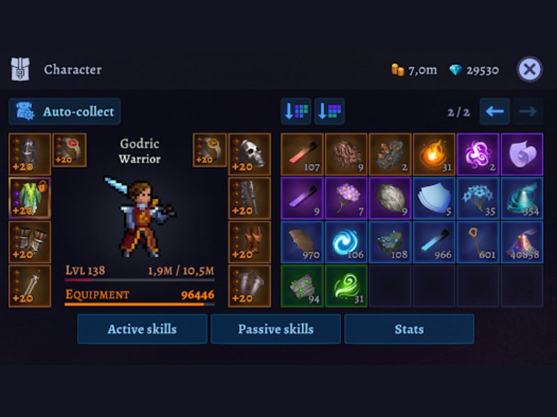 Tải Darkrise Mod (Vô hạn tiền, Mana, Menu) v0.27.26 Tận dụng hệ thống full tiền để tối ưu trang bị