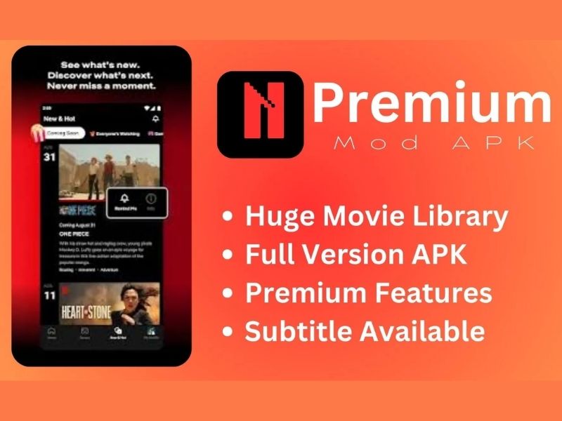 Tải Netflix Premium Apk (Mở Khóa) v9.44.0 Miễn Phí Một Số Tính Năng Độc Quyền Của Netflix Premium Apk
