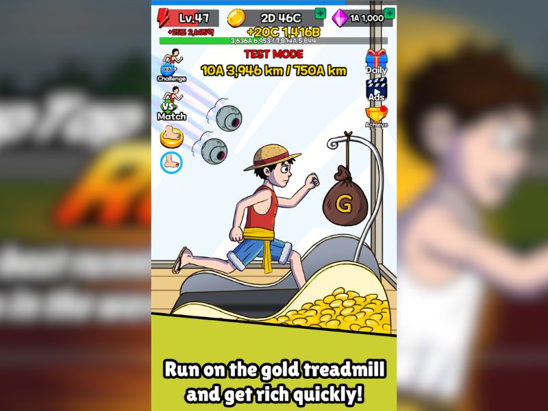 Tải Hack Tap Tap Run (Full Tiền, Kim Cương, Max Level) v2.1.3 Tap Tap Run Chiếc Máy Chạy Bộ Vàng Đáng Giá