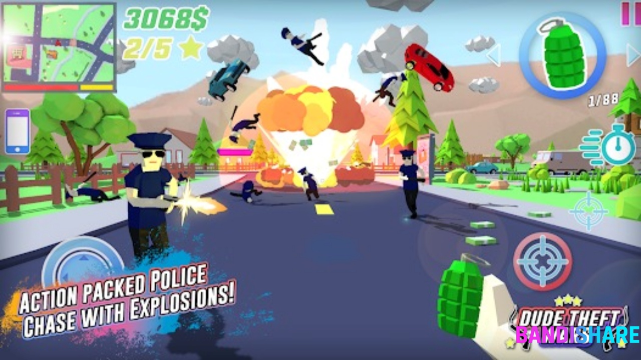 Tải Dude Theft Wars Theartpics MOD APK (Vô Hạn Tiền, Bất Tử, Menu) v0.87SC Trải Nghiệm Game: Gốc Và Dude Theft Wars Theartpics Mod Apk Có Gì Thay Đổi?