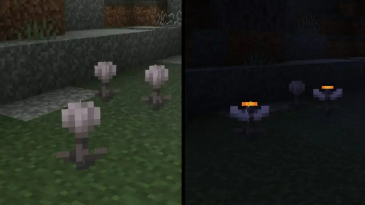 Tải Minecraft 1.21.60 Apk Tiếng Việt Mới Nhất Cho Android Eyeblossom - Loài Hoa Phát Sáng Rực Rỡ Vào Ban Đêm