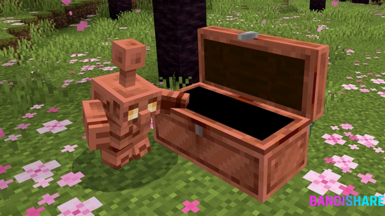 Tải Minecraft 1.21.94 APK Tiếng Việt Miễn Phí Mới Nhất Cho Android Copper Golem – Trợ thủ sắp xếp vật phẩm thông minh