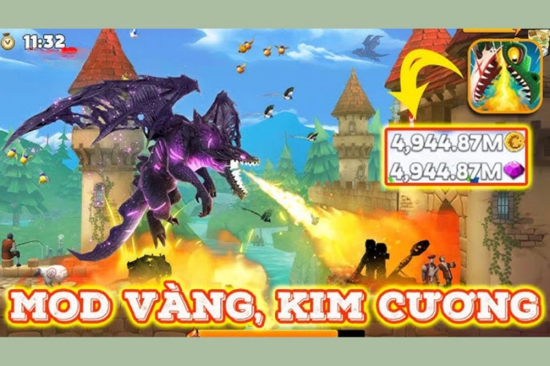 Tải Hack Hungry Dragon MOD APK (Vô Hạn Tiền, Kim Cương) v5.6 Hungry Dragon hack