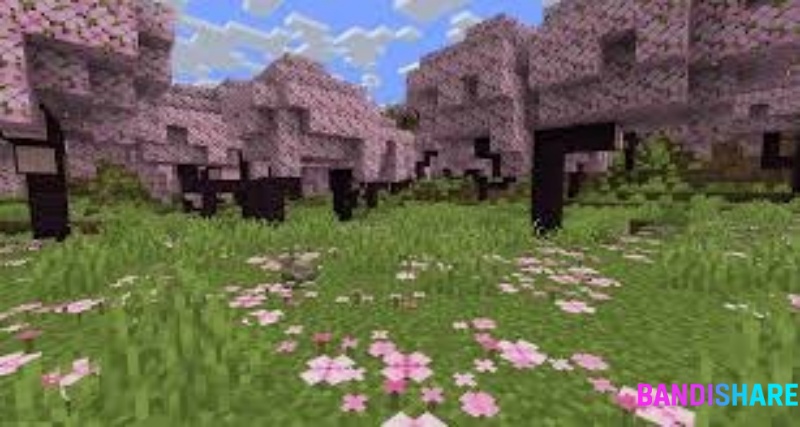Tải Minecraft 1.19.83 Apk Tiếng Việt Dành Cho Android Bản Miễn Phí Rừng Anh Đào (Cherry Grove) – Vẻ Đẹp Thơ Mộng Và Sống Động