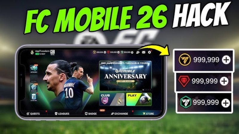 Tải Hack FC Mobile VN (Vô Hạn Tiền, Menu, Full Cầu Thủ) v26.2.01 hack-fc-mobile-01